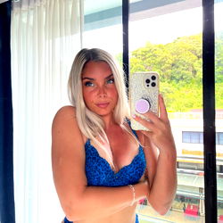 Aria Fitss in a Blue Bikini on OnlyFans