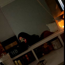 Annie's Intimate Moment in the Mirror