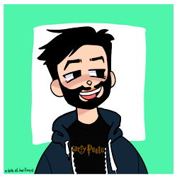 Awesome Drawing of a Young Man with a Beard, Captioned 'Guareneros' from Puebla, Mexico