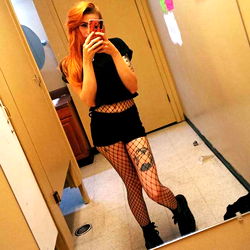 Fashionable Fitness Model in Gothic Attire,