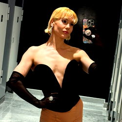 Kasey Warner, Los Angeles Model - Glamour Shoot in Elegant Gown and Lingerie