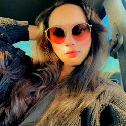 Mya, California - A Beautiful Blonde in Her Car