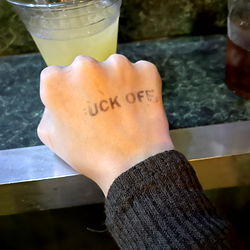 Humorous Sign Promoting Event with Drinks