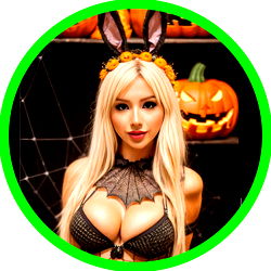 Onlyfans Model Luna in Busty Halloween Bunny Costume