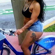 Vibrant and Trendy Fashion Model in a Street Scene