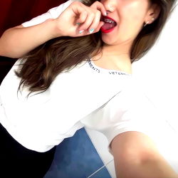 Woman in white shirt