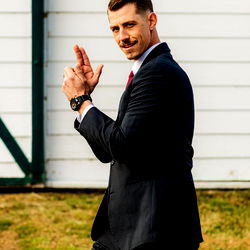 Salt_Ad in Suit, Outdoors