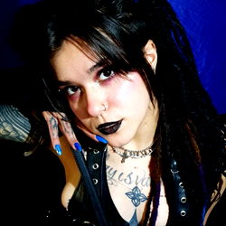 Gothic Doll Model Photograph