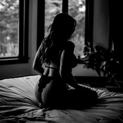 Lonely Evening with a Model