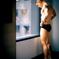 A Model in a Hotel Room