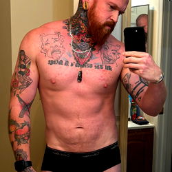 Naked Ginger - Fitness Model Showcases Muscular Physique