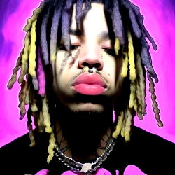 Colorful Hair and Vibrant Makeup in a Portrait