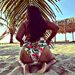 Ale Garcia, Exotic Beauty on the Beach