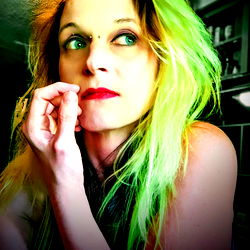 Intense Stacy Morgan in Bright Colors