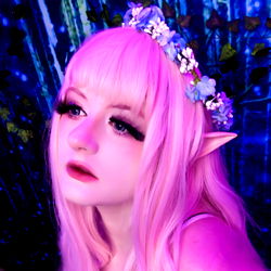 Stylized Portrait of a Fantasy Character in a Cafe Setting