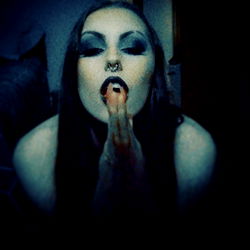 Amethyst Moon - Emo Model with Piercings and Tattoos