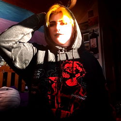 Model with Vivid Yellow Hair and OnlyFans