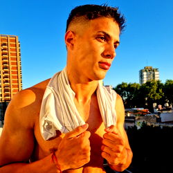 Onlyfans Model Ken Boy in Cityscape