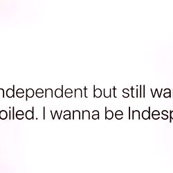 A Poignant Message of Dependency and Independence