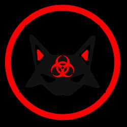 ☣Atomic Fox☣ COVID-19 Warning - Feline Mask Art