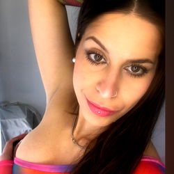 OnlyFans Latina Model Galiagoddess in a Bright Pink Outfit