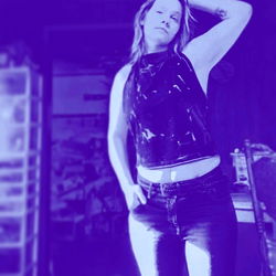 Aquafoxx, a Fashion Model on Set