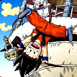 Stylish Character Illustration with Dragon Ball Z Influence