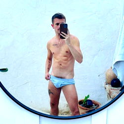 Fit and Shirtless Model Tyler Rays