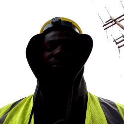 McKenzie in a Construction Vest