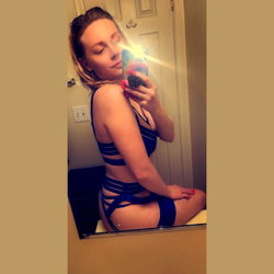 Onlyfans Model Juucy Froot in Blue Lingerie