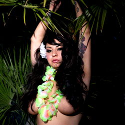 Candy Cosmos in Tropical Hula Outfit, OnlyFans