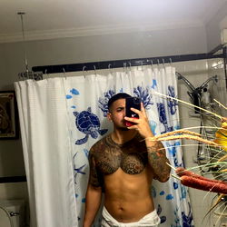 Onlyfans Model M.M in Bathroom Mirror