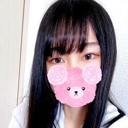 Chic Japanese Girl with Bear Filter Fashion