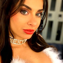 Sarina, a Model with Christmas Spirit