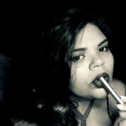 Sensual Fayetteville Model Angel Jay with Pink Lipstick