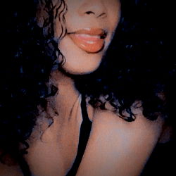 Stylish model with long curly hair