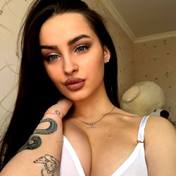 Cutie_candy, alluring in a white lingerie