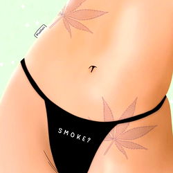 Illustration of a Female Model in Lingerie with Onlyfans Branding