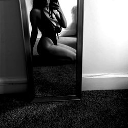 Zara Model in Lingerie