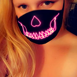 Cute Onlyfans Model Poses with Face Mask