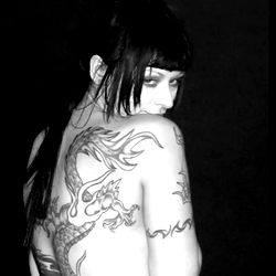 Vivacious and Bold Tattoo Model