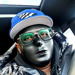 A Stylish and Mysterious Individual in Toronto, Canada