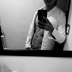OnlyFans Model Fanton V in a Mirror
