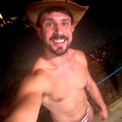 Dash Quema, American Flag Bikini Model in OnlyFans Ad