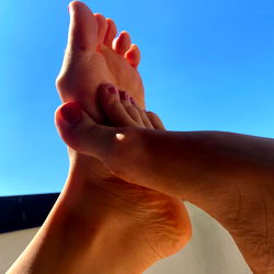 Feet Massage on a Beach Vacation
