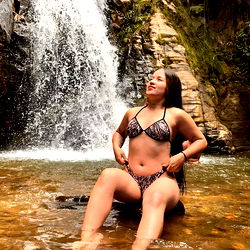 Enjoying a serene moment in nature