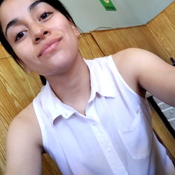 Woman in a Blurry Background