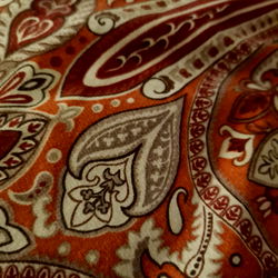 Vintage Paisley Patterned Blanket with Floral Designs, 