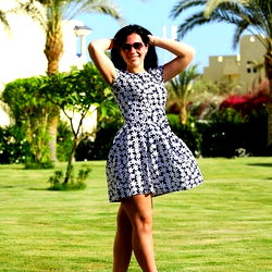 Stylish Model in Summer Dress Posing for the Camera