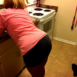 Bashful Booty in Kitchen